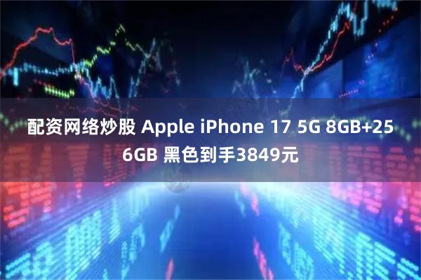 配资网络炒股 Apple iPhone 17 5G 8GB+256GB 黑色到手3849元
